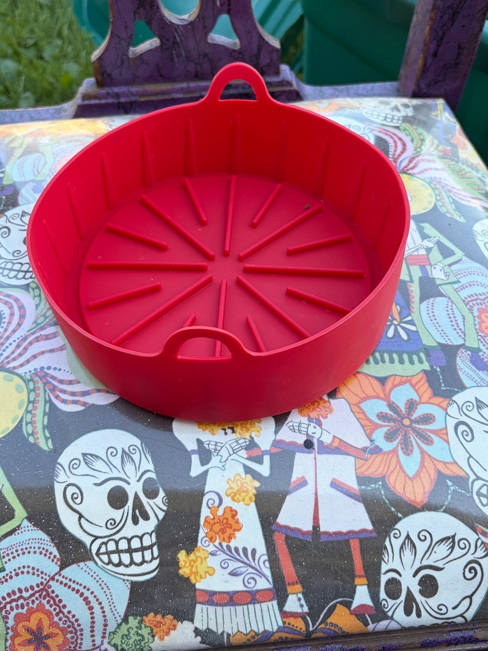Red Silicone Air Fryer Liner
